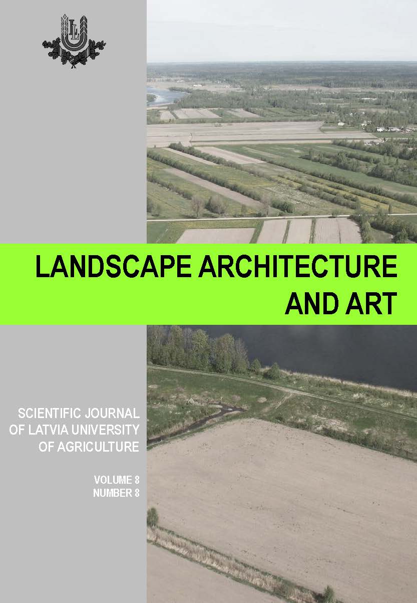 					View Vol. 8 No. 8 (2016): Landscape Architecture and Art, Volume 8, Number 8
				