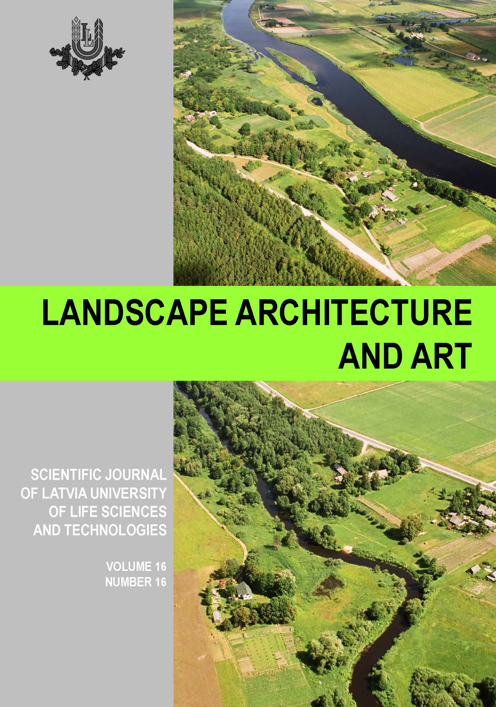 Landscape Architecture and Art, Volume 16, Number 16