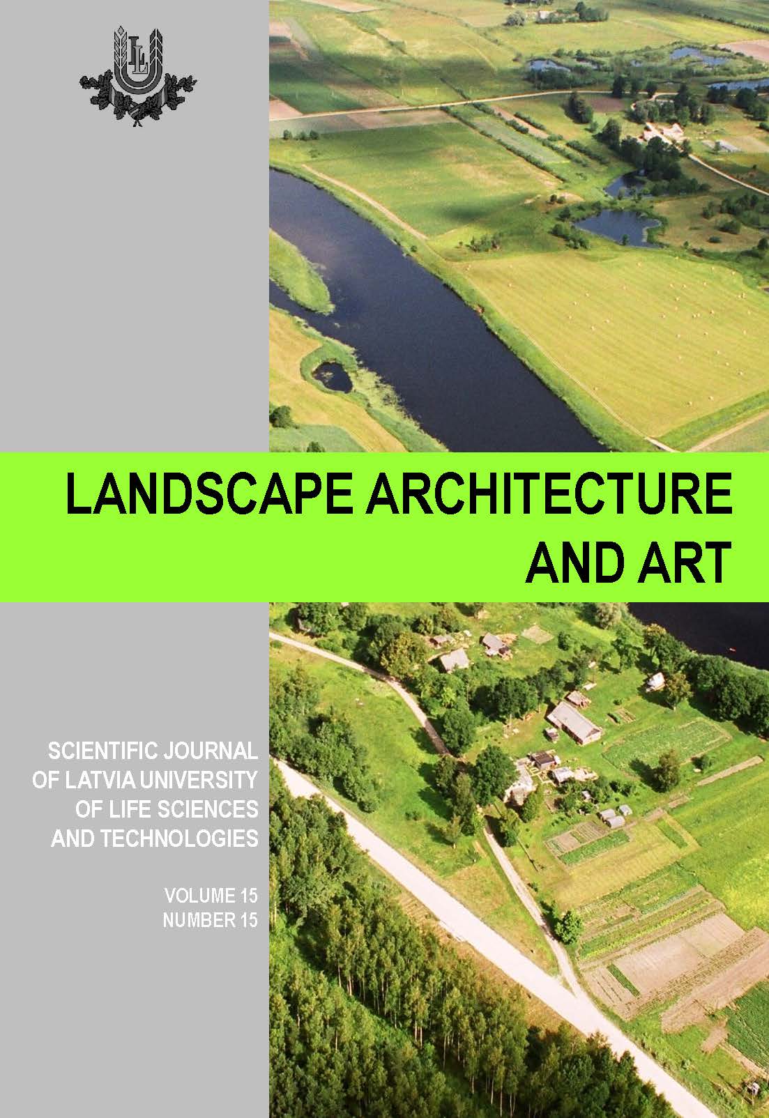 Landscape Architecture and Art, Volume 15, Number 15